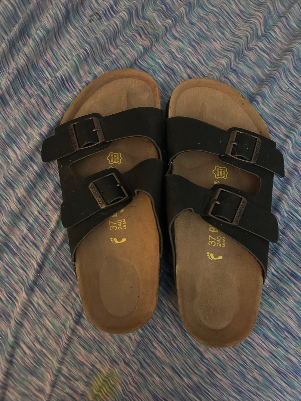 Birkenstock  Black Double Strap Sandals